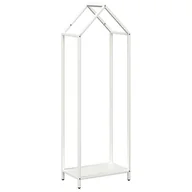 Wózki magazynowe - vidaXL Stojak na drewno opałowe biały 40x25x120 cm - miniaturka - grafika 1
