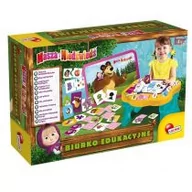 Zabawki kreatywne - Lisciani, Biurko edukacyjne, Masza i Niedźwiedź, 78028 - miniaturka - grafika 1