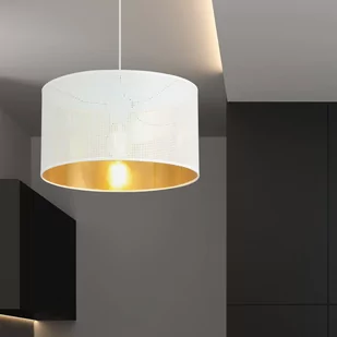 Emibig ASTON 1 WHITE/GOLD 1147/1 lampa wisząca regulowana abażur dużo światła 1147/1 - Lampy sufitowe - miniaturka - grafika 4