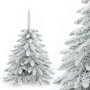 CHOINKA SZTUCZNA mała biała OŚNIEŻONA sztuczny śnieg ŚWIERK 70 cm + STOJAK - Choinki - miniaturka - grafika 1