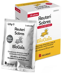 Suplement diety BioGaia Reuteri 10 saszetek (8470002010161) - Układ pokarmowy - miniaturka - grafika 1