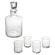 Karafki - Secret De Gourmet Karafka do whisky + 4 szklanki, 350 ml, 5 elementów - miniaturka - grafika 1
