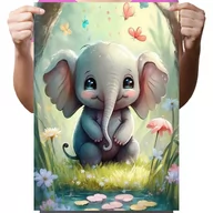 Zabawki kreatywne - Haft Diamentowy Diamond Painting,DIAMENTOWY MALARZ,Obraz DIY 5D,Mozaika Diamentowa 30x40, Słoń - miniaturka - grafika 1