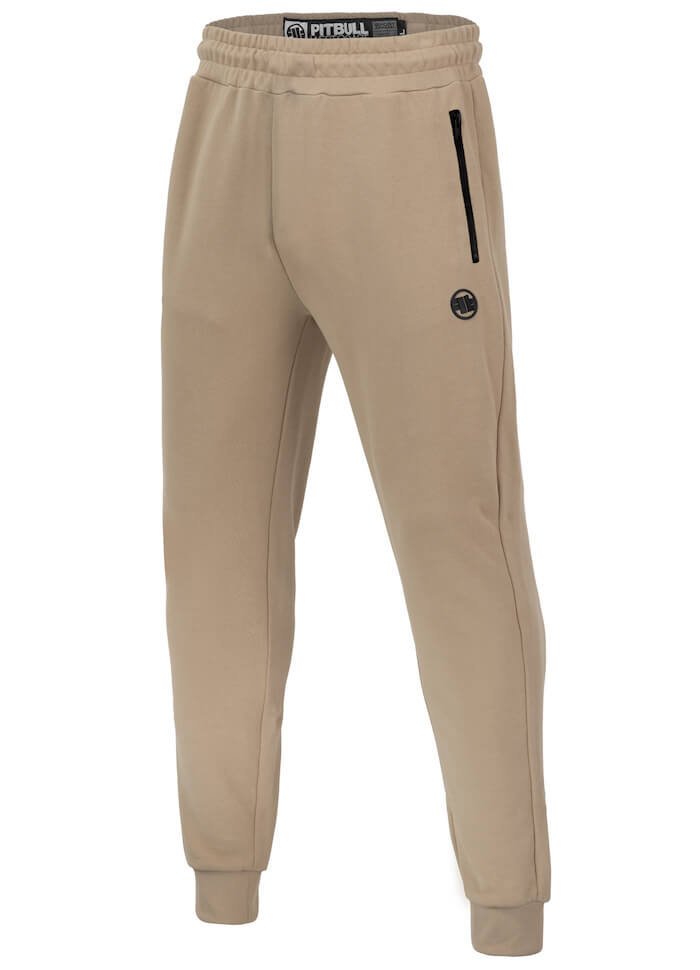 Spodnie sportowe PIT BULL HATTON beżowy (pale sand)-3XL