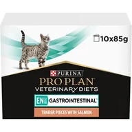 Mokra karma dla kotów - Purina Pro Plan Veterinary Diets Feline EN ST/OX Gastrointestinal łosoś 10 x 85 g - miniaturka - grafika 1