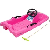 Sanki i ślizgacze - Sanki plastikowe ENERO Adaś Różowy - miniaturka - grafika 1