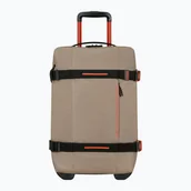 Walizki - Walizka podróżna American Tourister Urban Track Duffle With Wheels 55 l beige / orange WYSYŁKA W 24H 30 DNI NA ZWROT - miniaturka - grafika 1