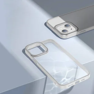 Baseus Crystal Phone Case pancerne etui do iPhone 13 z żelową ramką szary ARJT000313 - Etui i futerały do telefonów - miniaturka - grafika 14