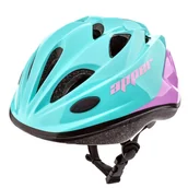 Kaski rowerowe - Kask rowerowy Meteor KS07 M 52-56 cm Apper miętowy/różowy - miniaturka - grafika 1