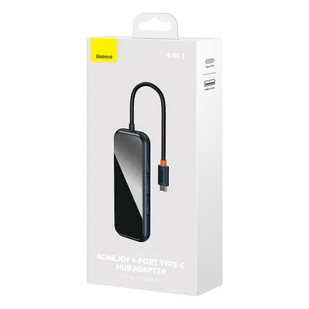 Baseus AcmeJoy HUB 4-Portowy USB-C do 1xUSB-C / 4xUSB3.0 ciemnoszary - Huby USB - miniaturka - grafika 8
