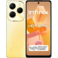 Telefony komórkowe - Infinix Hot 40 Pro 8/256GB Złoty - miniaturka - grafika 1