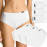 Majtki damskie - Majtki damskie bawełniane 3 PARY figi klasyczne ATLANTIC 3BLP-603 - S - miniaturka - grafika 1