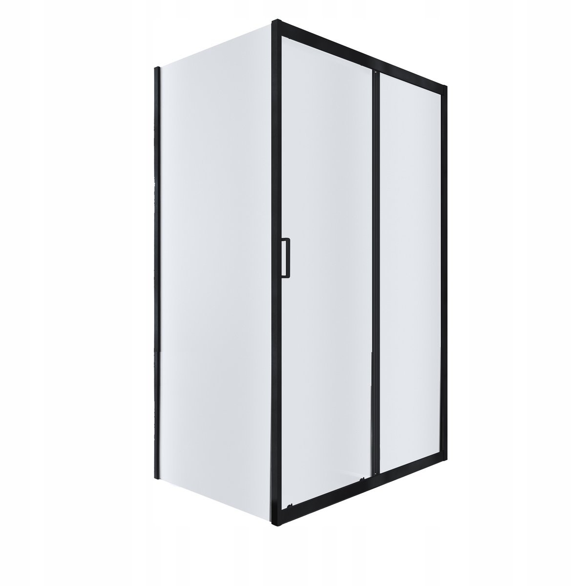 Kabina prysznicowa prostokątna Durasan NAMELESS 100x80 cm czarny, 5 mm