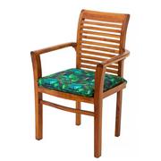 Poduszki ogrodowe - Poduszka Bella "Niebieskie Liście" na Krzesło fotel ławkę ogrodową 50x43 cm - miniaturka - grafika 1