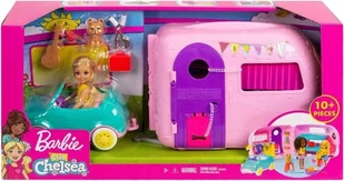 Barbie Mattel - Przyczepa kempingowa Chelsea + Lalka FXG90 - Lalki Modowe - Lalki dla dziewczynek - miniaturka - grafika 1