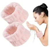 Etui i futerały do telefonów - OPASKA NA NADGARSTEK OCHRONNE OPASKI Z MIKROFIBRY RÓŻOWE - miniaturka - grafika 1