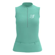 COMPRESSPORT Koszulka kompresyjna do biegania damska TRAIL POSTURAL TANK TOP shell blue