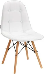 4rico krzesło skandynawskie qs-185 eco skóra białe - Krzesła - miniaturka - grafika 1
