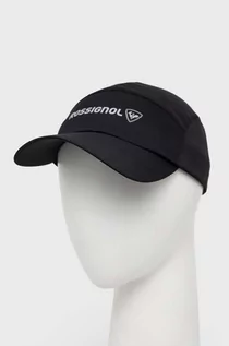 Czapki męskie - Rossignol czapka z daszkiem kolor czarny z nadrukiem - grafika 1