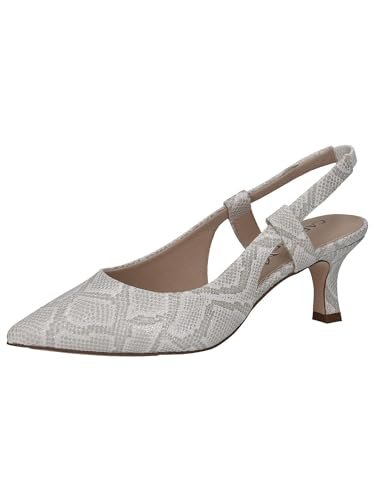 CAPRICE Damskie czółenka 9-29603-42, Białe gady, 39 eu