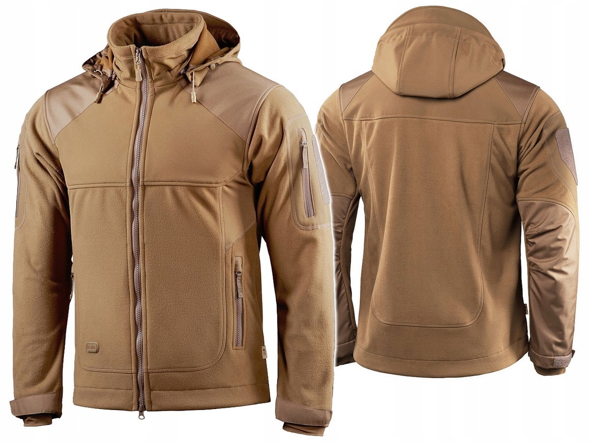 Kurtka Męska Polarowa Softshell Norman Windblock Fleece M-Tac Coyote XL