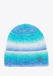 Czapka zimowa damska w stylu ombre biało - niebieska - Czapki damskie Czapka zimowa damska w stylu ombre biało - niebieska - Czapki damskie - miniaturka - grafika 1