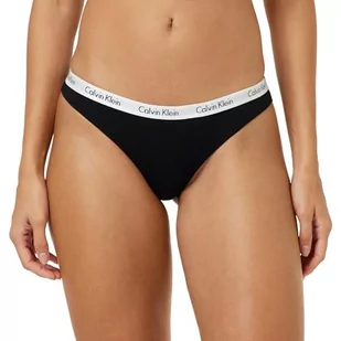 Calvin Klein Stringi damskie, Czarny/W/Spec Bl/Gry Hthr/Spc Ornge, L - Majtki damskie - miniaturka - grafika 1