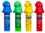 Przybory szkolne - Colorino Klej w sztyfcie dinozaury - 4szt - miniaturka - grafika 1