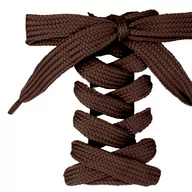 Akcesoria obuwnicze - Sznurówki do butów płaskie sznurowadła do obuwia 11mm dł 150cm brązowe - miniaturka - grafika 1