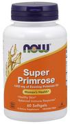 Suplementy naturalne - NOW Foods - Super Primrose, Olej z Wiesiołka, 1300mg, 60 kapsułek miękkich - miniaturka - grafika 1