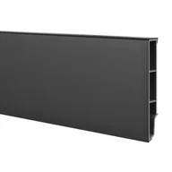 Listwy przypodłogowe - VILO Listwa przypodłogowa PCV Sempla 8 cm czarna 702 - miniaturka - grafika 1