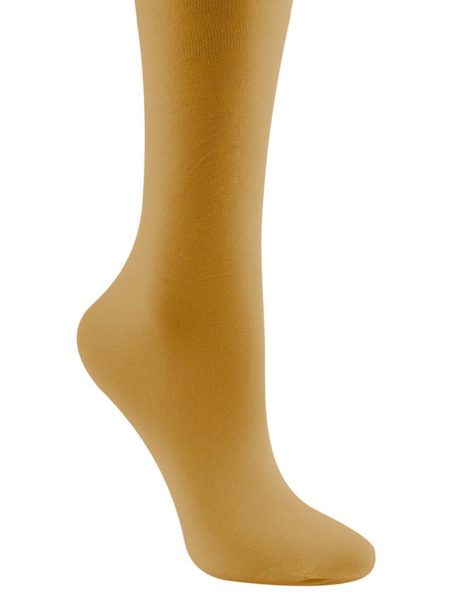 Dziewczęce rajstopy mikrofibra gładkie 40 DEN musztardowe Be Snazzy r.140/146