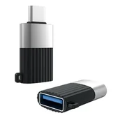 Adaptery i przejściówki - XO XO adapter NB149-F USB - USB-C czarny OTG 8_2256898 - miniaturka - grafika 1
