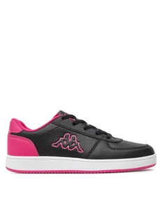 Kappa Sneakersy Logo Malone Kid 371K1IW Czarny - Buty dla dziewczynek - miniaturka - grafika 1
