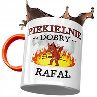 Kubki - Kubek Pomarańczowy dla Rafała Kolegi Prezent z Nadrukiem ze Zdjęciem + Opakowanie na prezent (wzór 02) - miniaturka - grafika 1