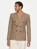 Marynarki męskie - Hugo Marynarka Arti243F1X 50520356 Brązowy Extra Slim Fit - miniaturka - grafika 1
