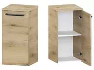 Szafki łazienkowe - Słupek Łazienkowy ATHD 35 cm DD Prawy - Dąb Evoke Coast Mat - Uchwyty Czarne Matowe - miniaturka - grafika 1