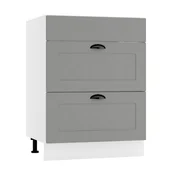 Szafki kuchenne - Szafka kuchenna stojąca 60 ADELE D60PC S/2 szara mat - miniaturka - grafika 1