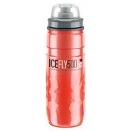 Shakery i bidony sportowe - ELITE Bidon 500ml ICE FLY Red termos czerwony BPA FREE - miniaturka - grafika 1