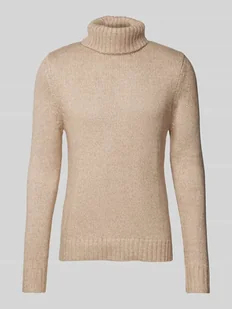 Sweter z golfem z dzianiny z dodatkiem wiskozy - Swetry męskie - miniaturka - grafika 1