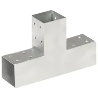 Akcesoria do ogrodzeń - vidaXL Łącznik do słupków w kształcie T, metalowy, 71x71 mm - miniaturka - grafika 1