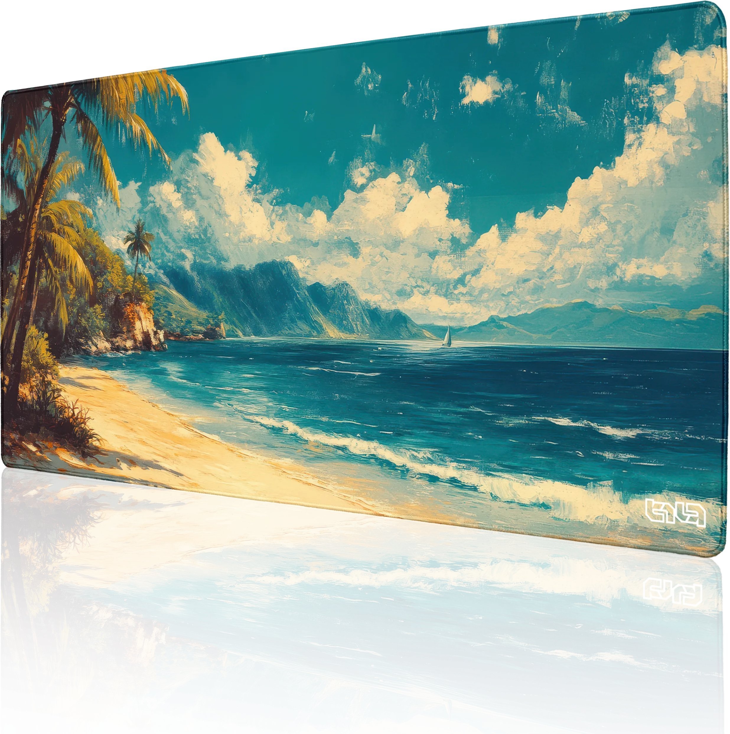 PODKŁADKA POD KLAWIATURĘ Karaibski Obraz 100x50 TILT Antypoślizgowa