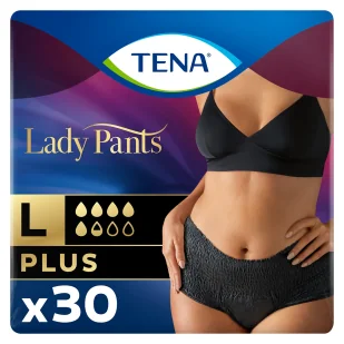SCA Tena Lady Pants Plus Noir, large 95-130 cm, bielizna chłonna, 30 sztuk  9093946 - Pieluchy dla dorosłych - miniaturka - grafika 4
