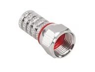 Adaptery i przejściówki - HQ Wtyk Sat F uszczelka Cu 3C2V - miniaturka - grafika 1