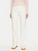 Spodnie damskie - Tommy Hilfiger Jeansy WW0WW42194 Écru Relaxed Fit - miniaturka - grafika 1