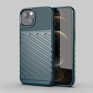 Thunder Case elastyczne pancerne etui pokrowiec iPhone 13 zielony - Etui i futerały do telefonów - miniaturka - grafika 2