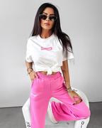 Koszulki i topy damskie - T-shirt damski OLAVOGA GRAND 2024 biały/róż S - Fashionplace - miniaturka - grafika 1