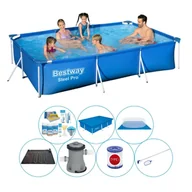 Baseny ogrodowe - Zestaw basenowy - Bestway Fast Set 300x201x66 cm okrągły - miniaturka - grafika 1