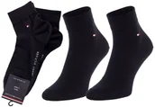 Skarpetki męskie - Tommy Hilfiger Skarpetki Stopki 2 Pary Black 342025001 200 47-49 - miniaturka - grafika 1