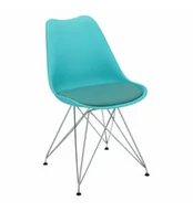 Krzesła - D2.Design Krzesło Norden DSR PP niebieski 180052 - miniaturka - grafika 1